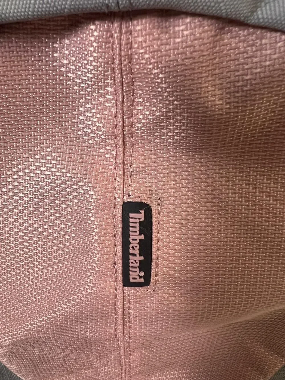 Timberland Mini Backpack Pink Gray Adjustable Straps Casual
